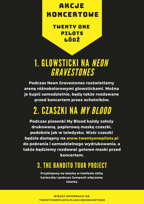 AKCJE KONCERTOWE TWENTY ONE PILOTS
